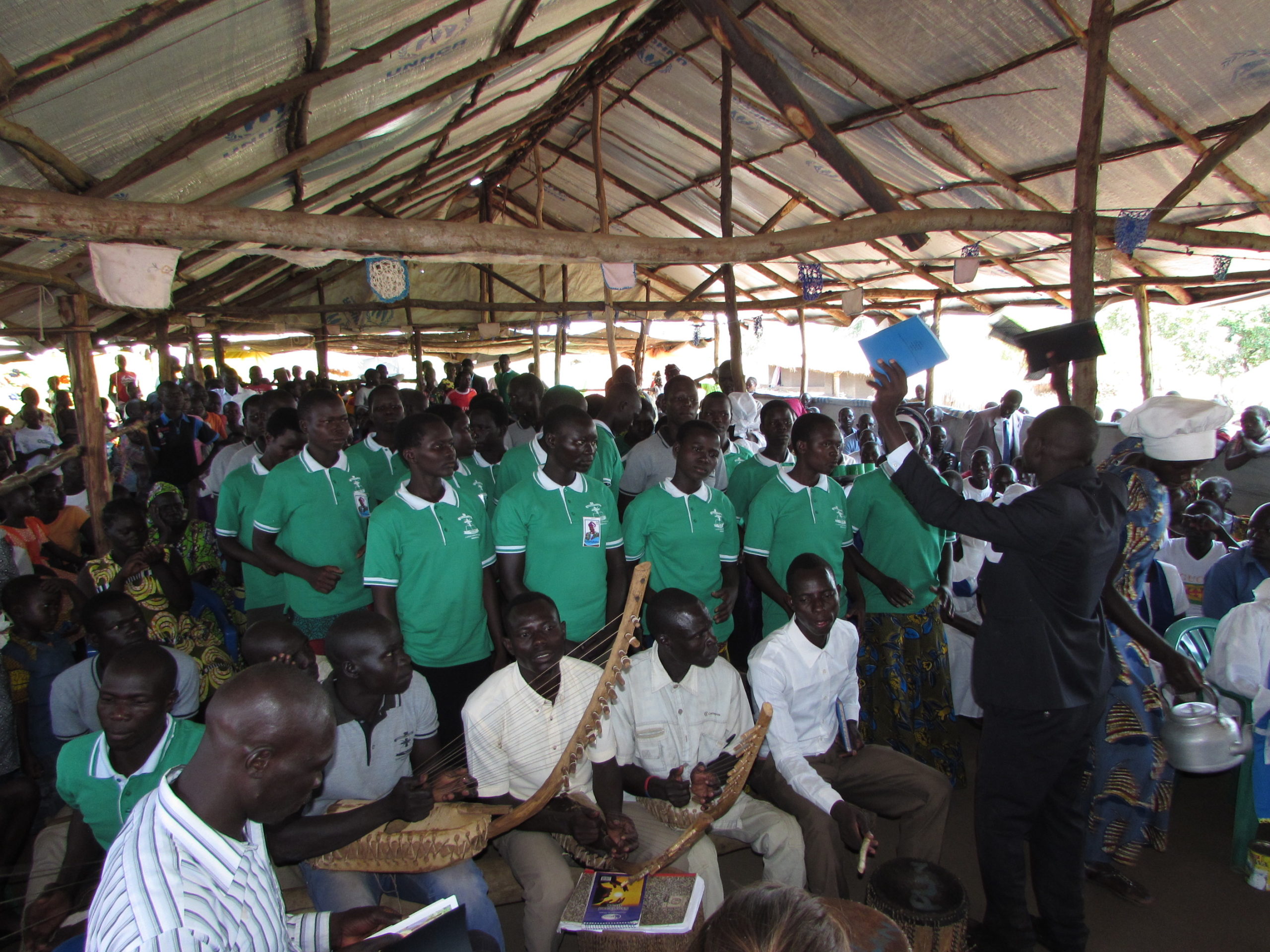 A Keliko church in a refugee camp