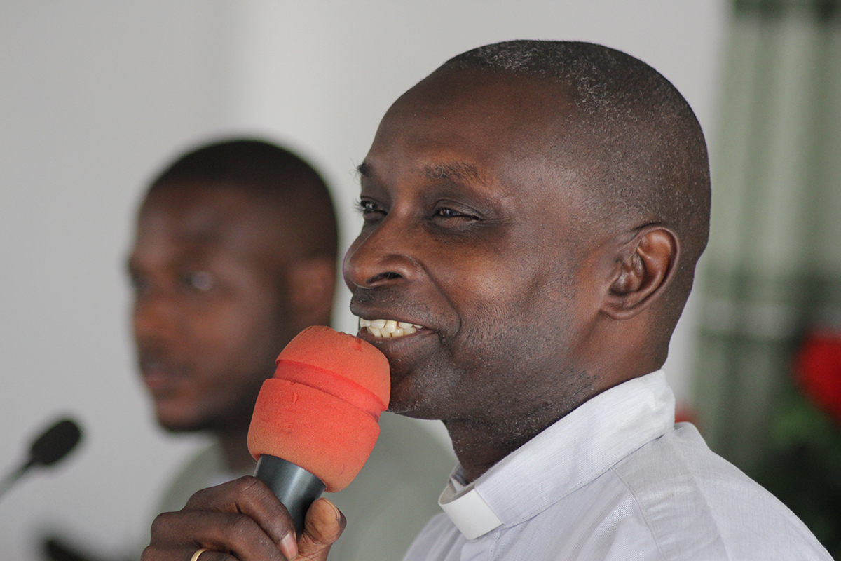 Image of Pastor Joseph teaching in church