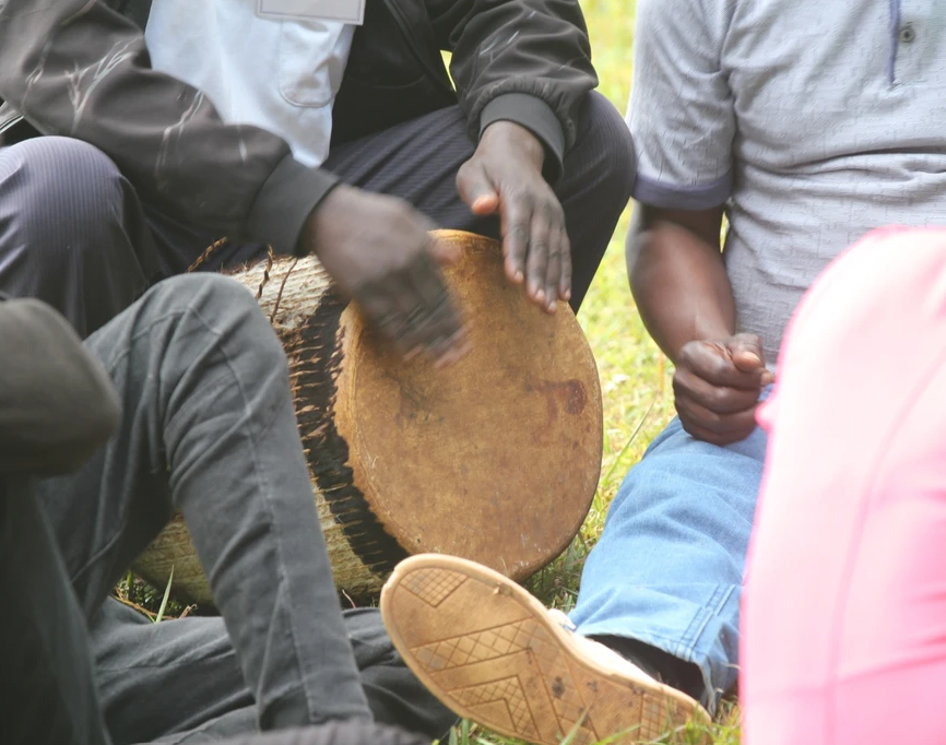 Image of Wantu drumming at a ‘Psalms that Sing’ workshop